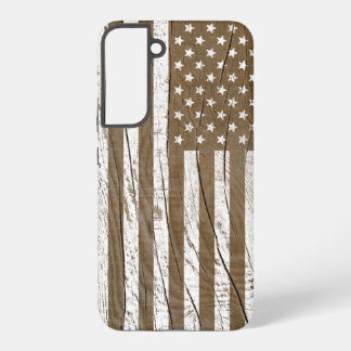 Wood Grain Grunge American Flag Samsung Galaxy Case