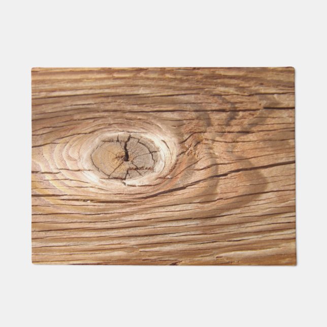 Wood Grain Knothole Doormat (Front)