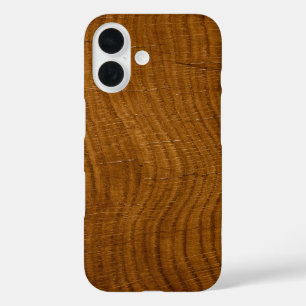 Wood Grain Oak iPhone 16 Case