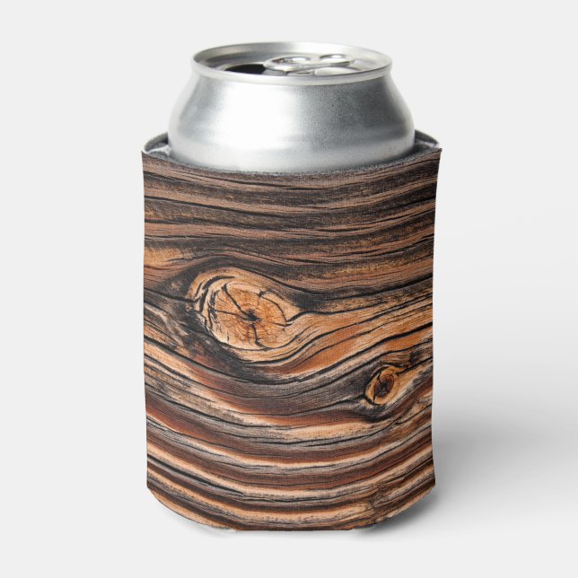 Wood Grain Pattern Can Cooler (Can Front)