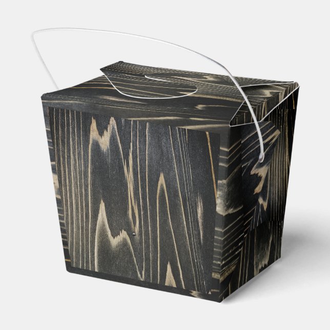 Wood Grain Pattern Favour Box (Back Side)