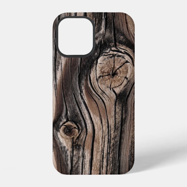 Wood Grain Pattern iPhone Case (Back)