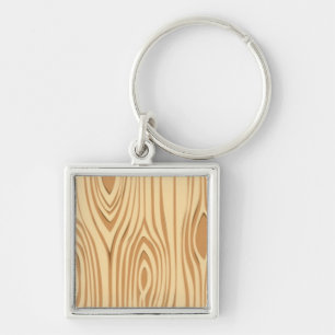 WOOD GRAIN PATTERN KEY RING