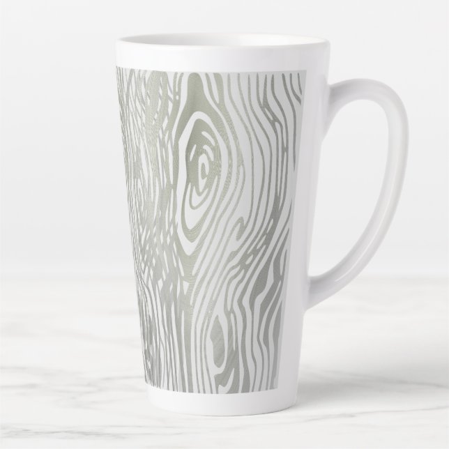 Wood grain pattern latte mug (Right)