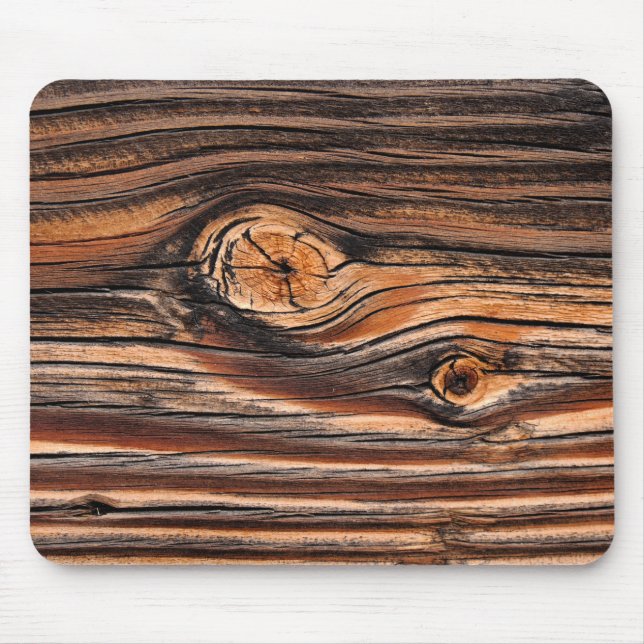 Wood Grain Pattern Mouse Pad (Front)