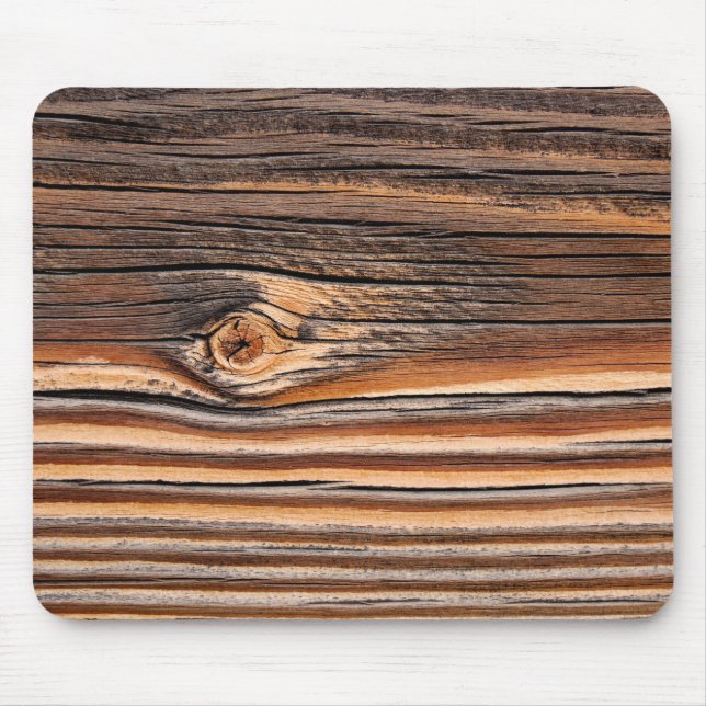 Wood Grain Pattern Mouse Pad (Front)