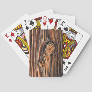 Wood Grain Pattern Playing Cards