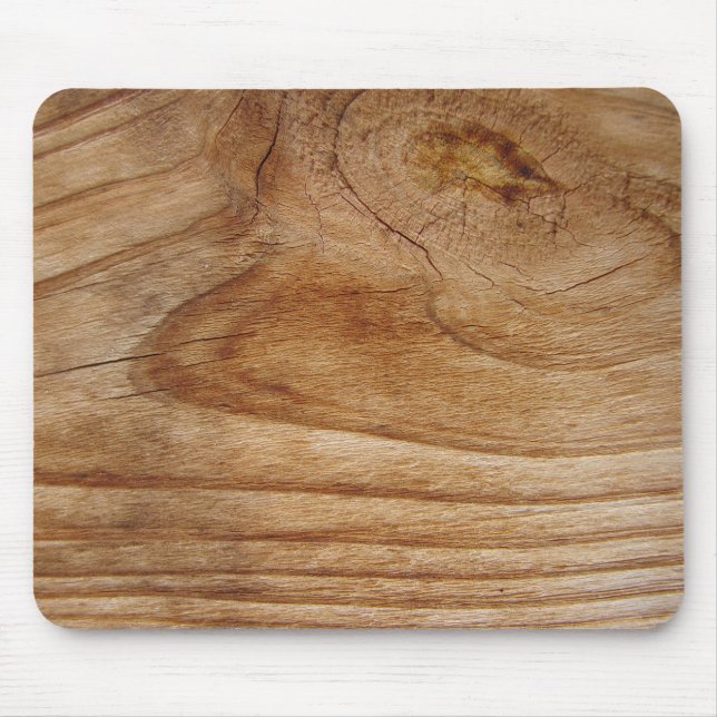 Wood Grain Rustic Country Mouse Pad Great Gift (Front)