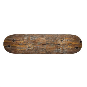 Wood grain, sheet of weathered timber skateboard
