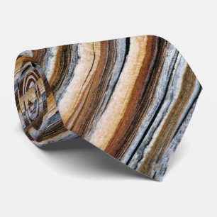 Wood Grain Stripes Tie