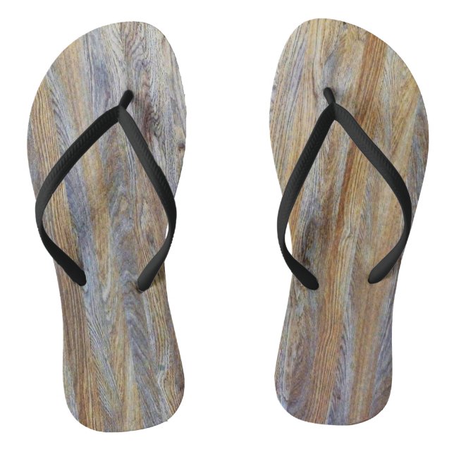 Wood Grain Texture #3 Thongs (Footbed)