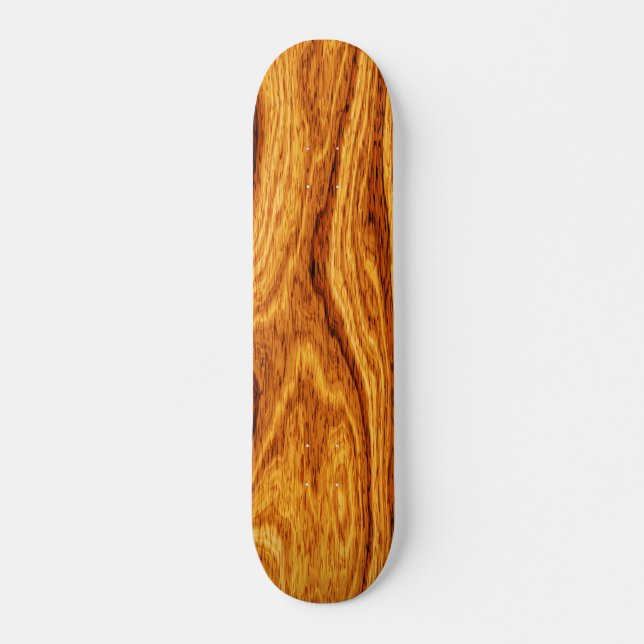 Wood Grain Texture Background Skateboard (Front)