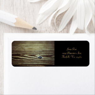 Wood Grain Texture by Shirley Taylor Return Address Label