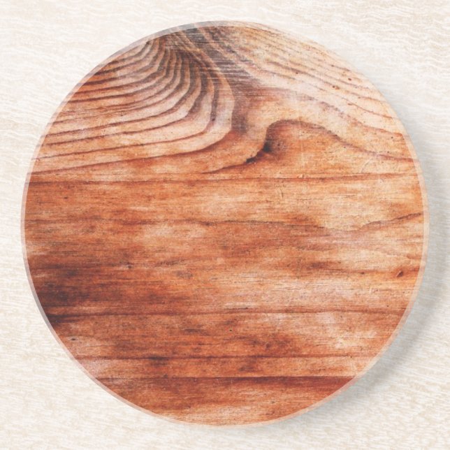 Wood Grain Texture Coaster (Front)