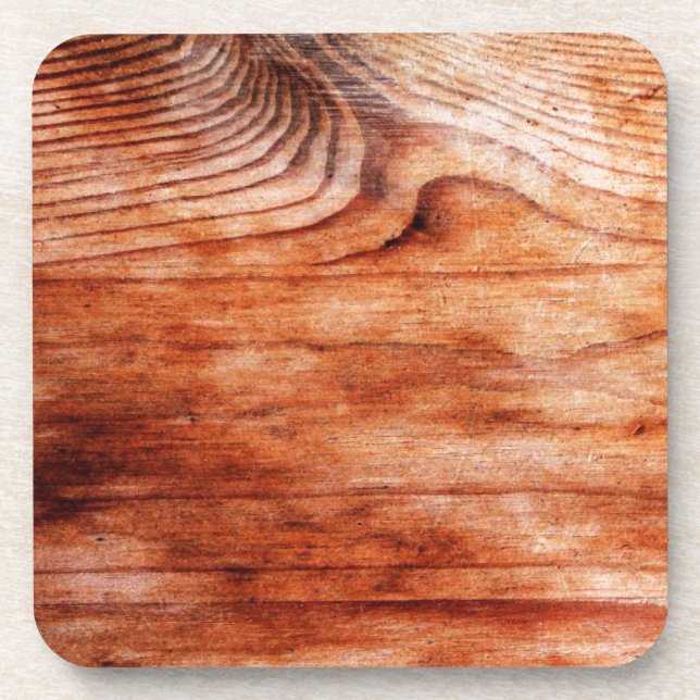 Wood Grain Texture Coaster (Front)