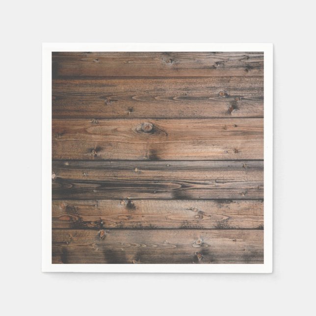 Wood Grain Texture Napkin (Front)