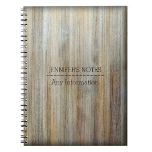 Wood Grain Texture Notebook