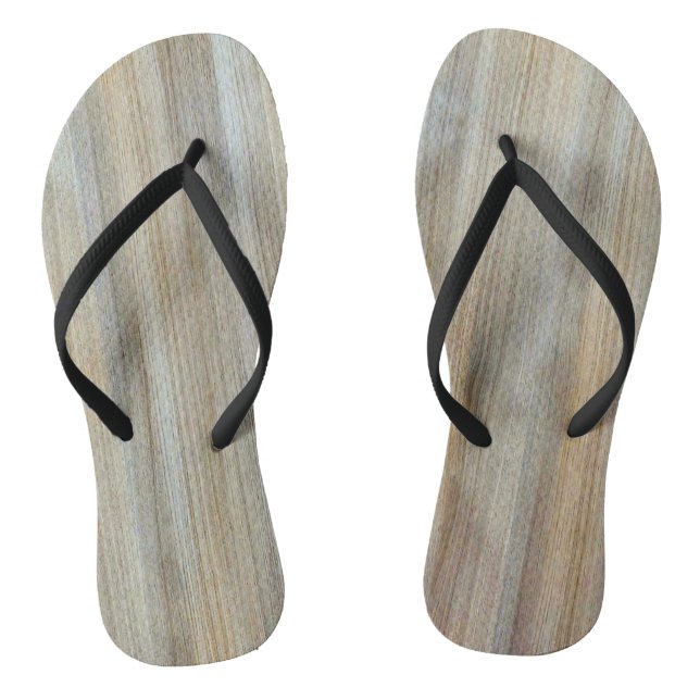Wood Grain Texture Thongs (Footbed)