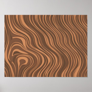 Wood Grain Texture Vector: Detailed Wood Pattern Poster