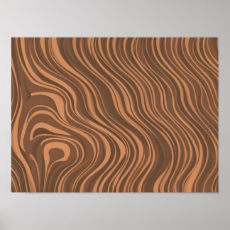 Wood Grain Texture Vector: Detailed Wood Pattern  Poster