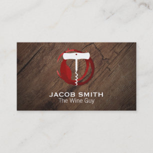 Wood Grain   Wine Opener   Wine Opener Business Card