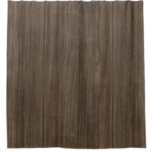 Wood Grain Wooden 70's Country Rustic Barn Shower Curtain