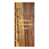 Wood Grained 2012 Calendar Business Rack Card