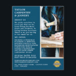 Wood & Hammer, Carpentry, Carpenter Advertising Flyer<br><div class="desc">Wood & Hammer,  Carpentry,  Carpenter Advertising Flyers By The Business Card Store.</div>