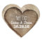 Wood Heart Rustic Wedding