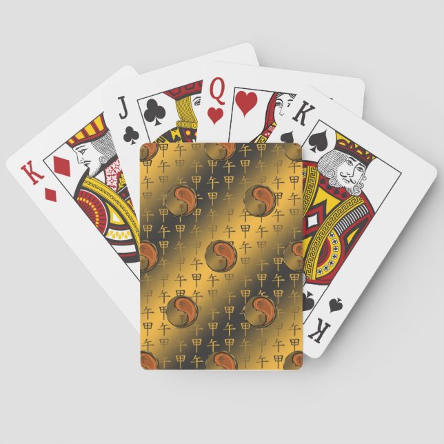 Wood Horse Playing Cards (Back)