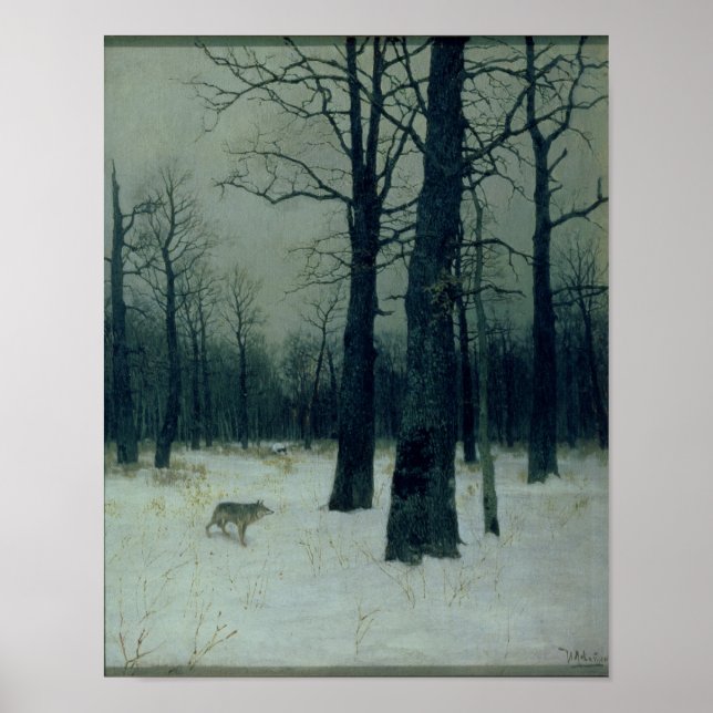 Wood in Winter, 1885 Poster (Front)