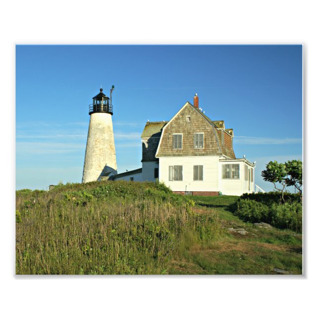 Wood Island Lighthouse Maine Photo Print (Front)