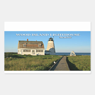 Wood Island Lighthouse, Maine Stickers