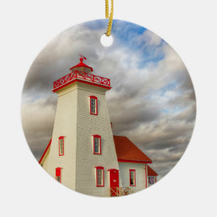 Wood Islands Lighthouse Ceramic Ornament