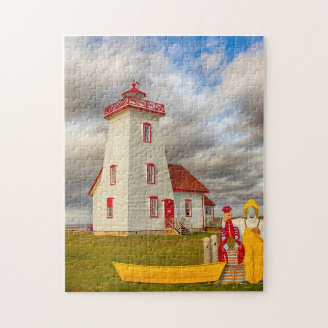 Wood Islands Lighthouse Jigsaw Puzzle (Vertical)