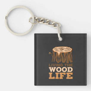 Wood Life Key Ring