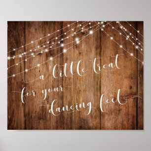 Wood & Lights A Little Treat for Your Dancing Feet Poster