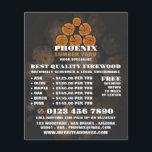 Wood Log Logo, Lumber/Timber/Wood Yard Advert Flyer<br><div class="desc">Wood Log Logo,  Lumber/Timber/Wood Yard Advertising Flyer by The Business Card Store.</div>