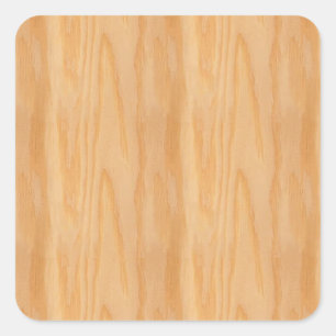Wood Look Blank Trendy Elegant Template Square Sticker