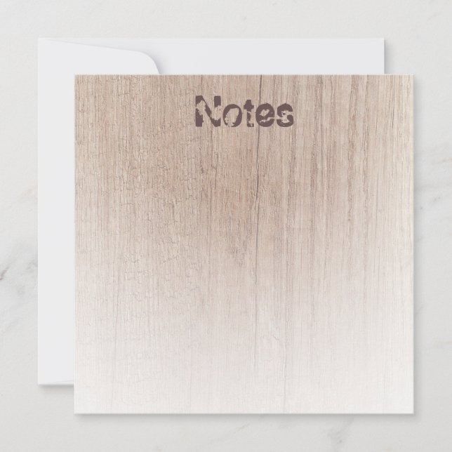 Wood Look Elegant Trendy Template Distressed Text (Front)