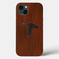 Wood - Mallard Duck in Flight