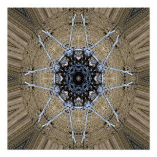 Wood Mandala... Poster