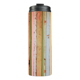 Wood material background for Vintage wallpaper Thermal Tumbler