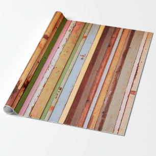 Wood material background for Vintage wallpaper Wrapping Paper
