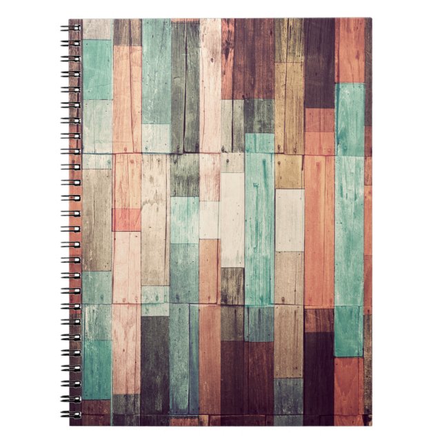 Wood material background. Vintage wallpaperbackgro Notebook (Front)