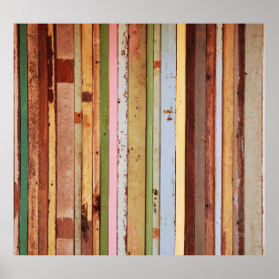 Wood Material: Vintage Wallpaper Texture Poster