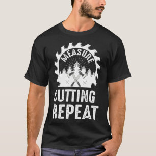 Wood Measure Cutting Repeat custom rainbow space T-Shirt