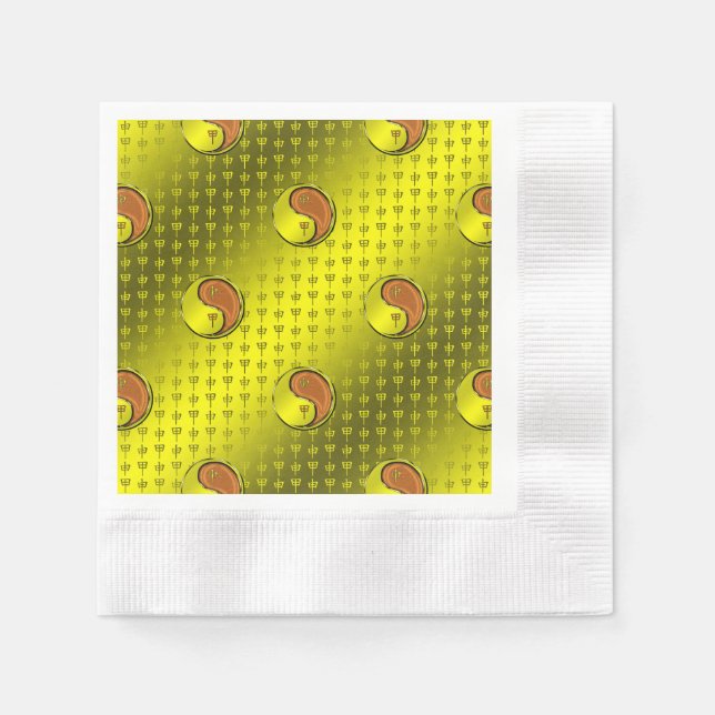 Wood Monkey Napkin (Front)