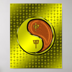 Wood Monkey Poster