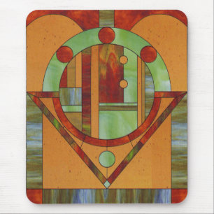 Wood Mosaic Mouse Pad